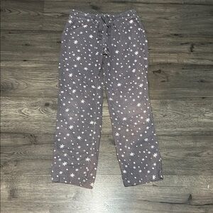 Old Navy Gray Pajama Pants with White Stars